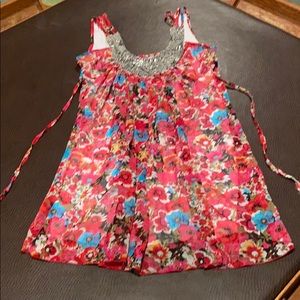 Casting floral beaded embellished dress